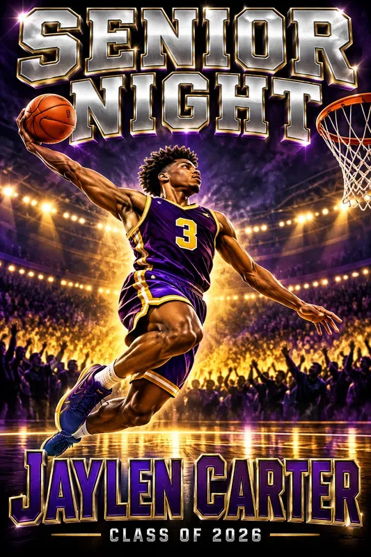 Senior Night Sports Poster Designs
