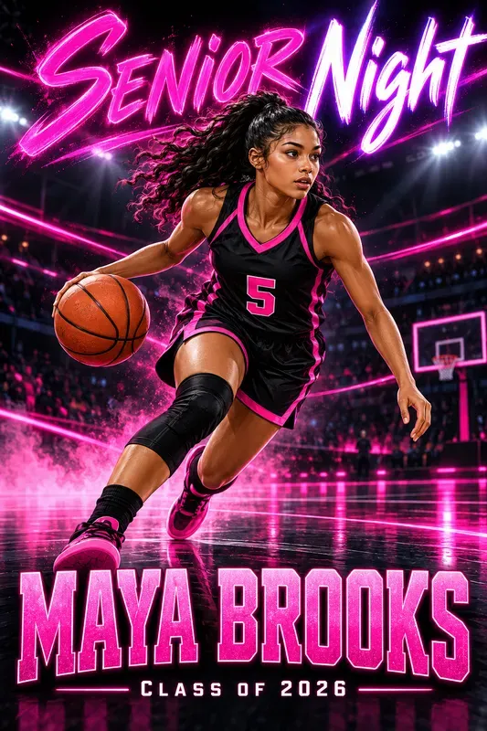 Senior Night Sports Poster Designs