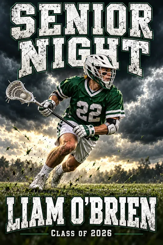Senior Night Sports Poster Designs