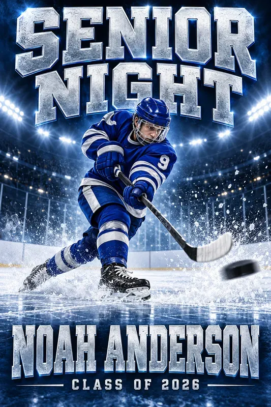 Senior Night Sports Poster Designs