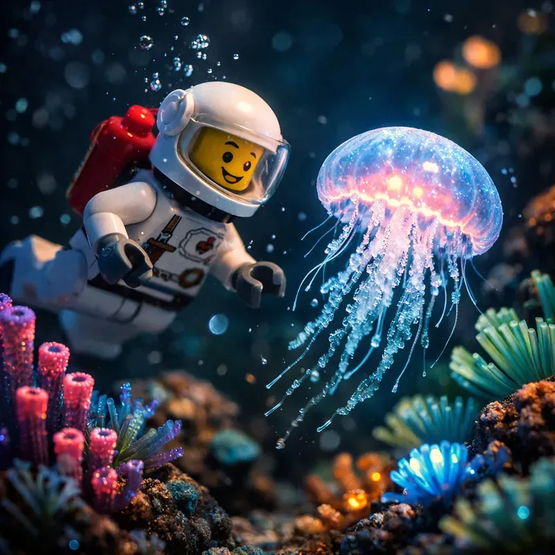Lego Cinematic Underwater Scenes