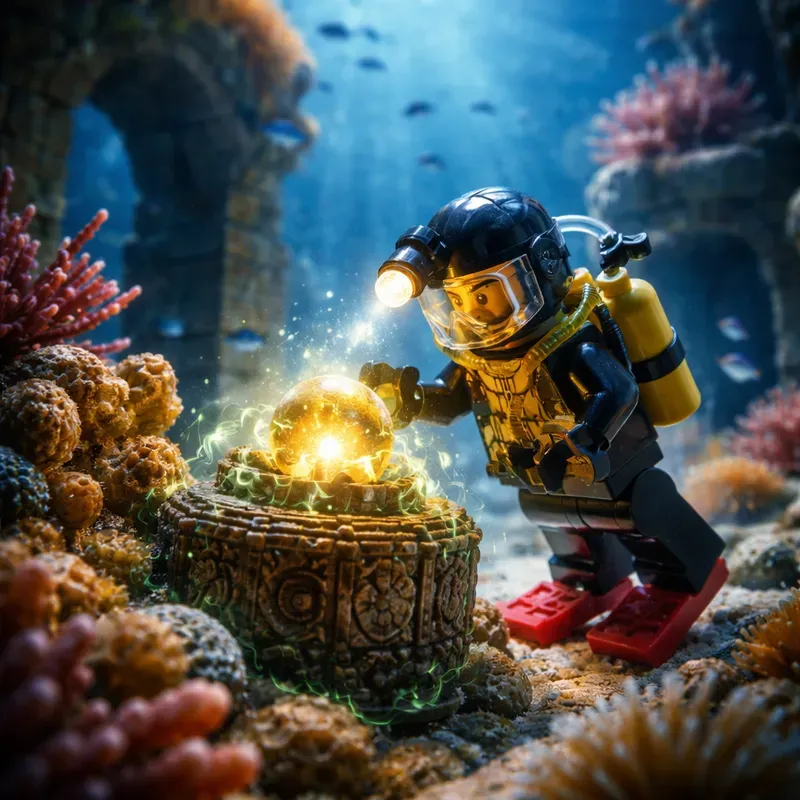 Lego Cinematic Underwater Scenes