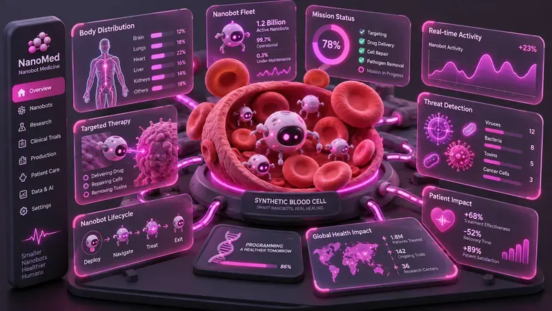Futuristic Dashboard UI Dioramas