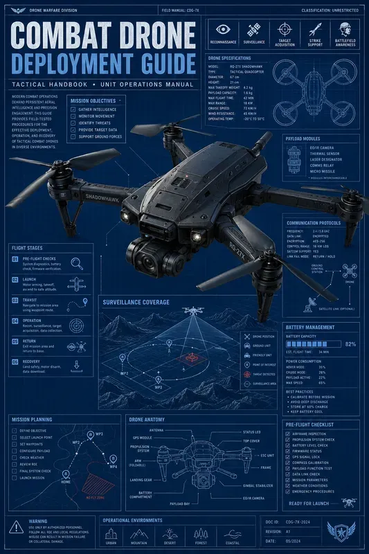 Blue Tactical Infographics