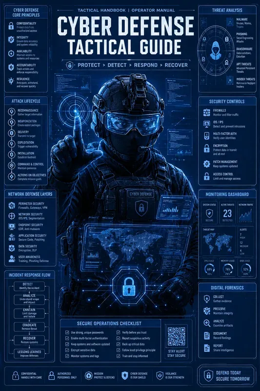 Blue Tactical Infographics