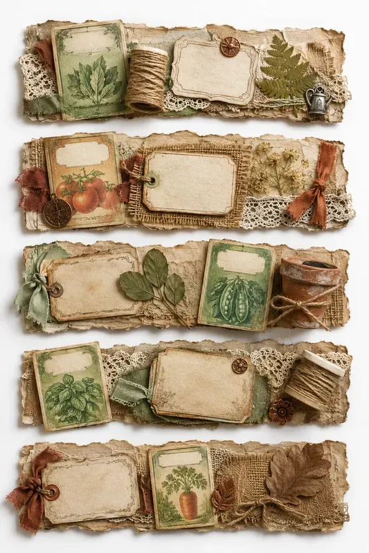 Junk Journal Ephemera Strips Generator