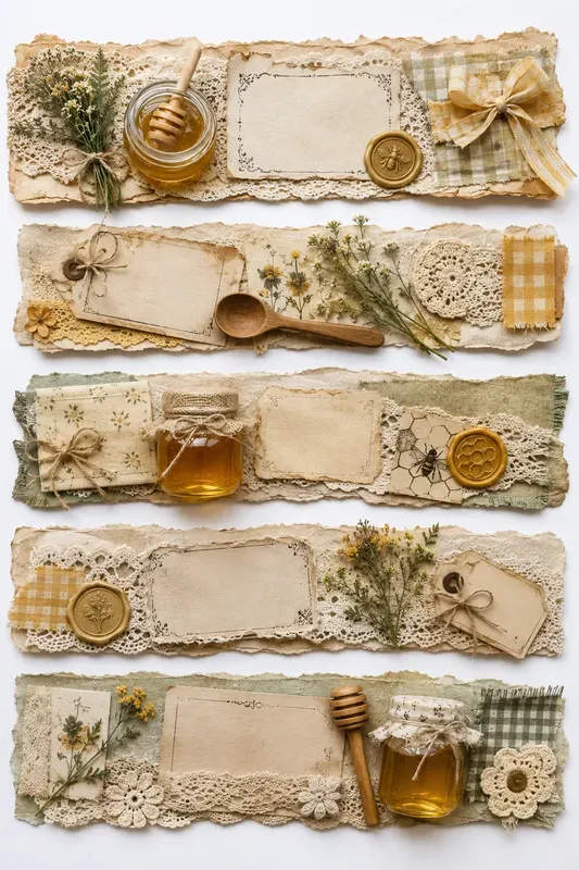 Junk Journal Ephemera Strips Generator