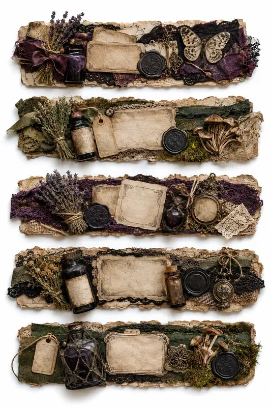 Junk Journal Ephemera Strips Generator