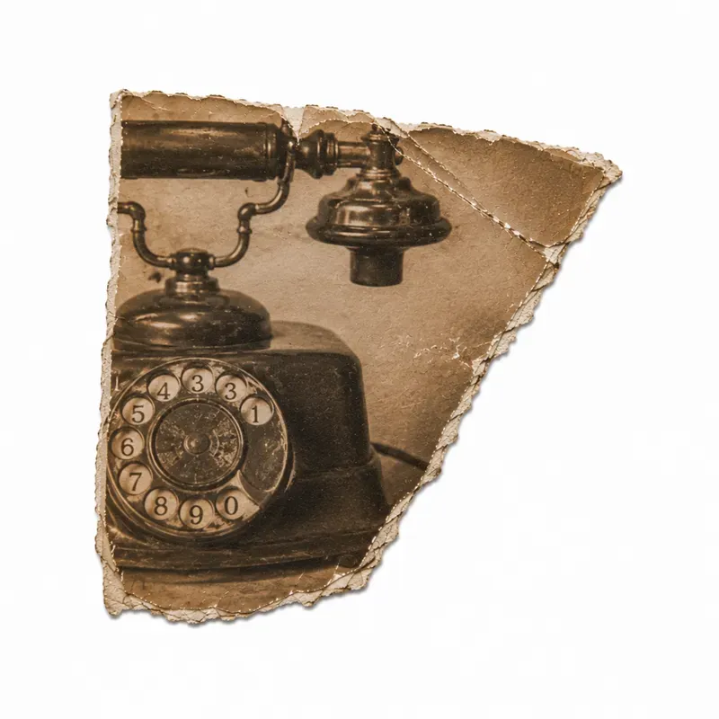 Vintage Torn Photo Fragment Ephemera