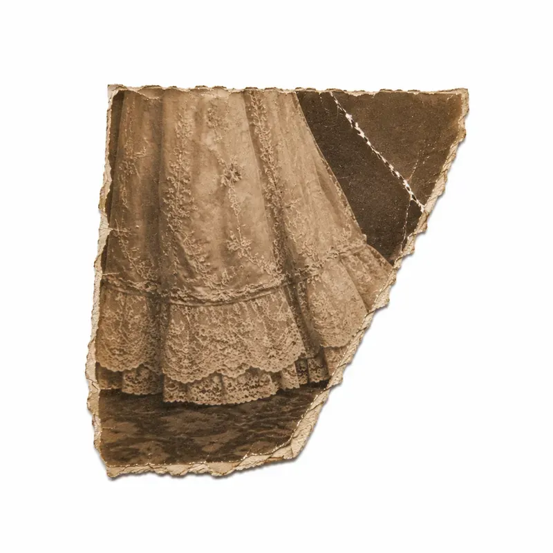 Vintage Torn Photo Fragment Ephemera