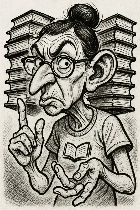 A Bold Black White Caricatures