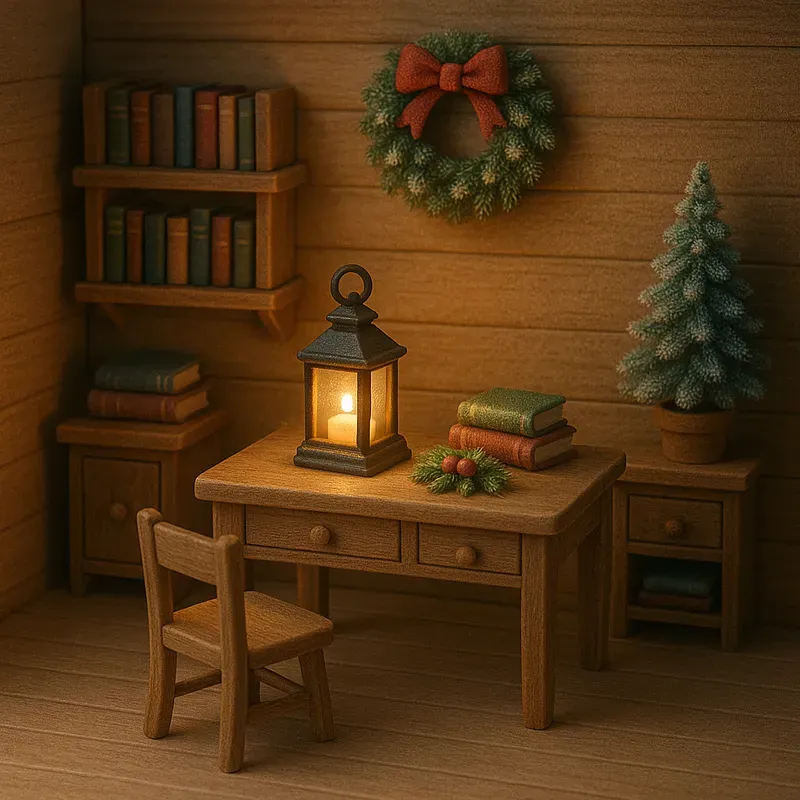 Cozy Holiday Diorama Rooms