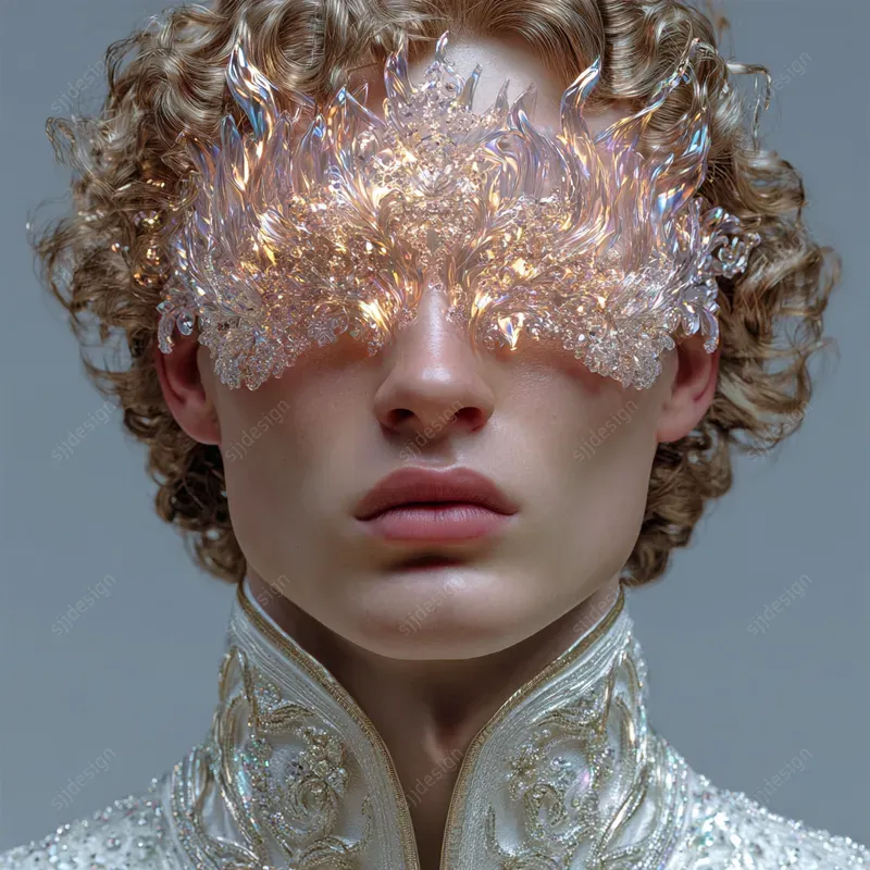 Ethereal Iridescent Portrait Art