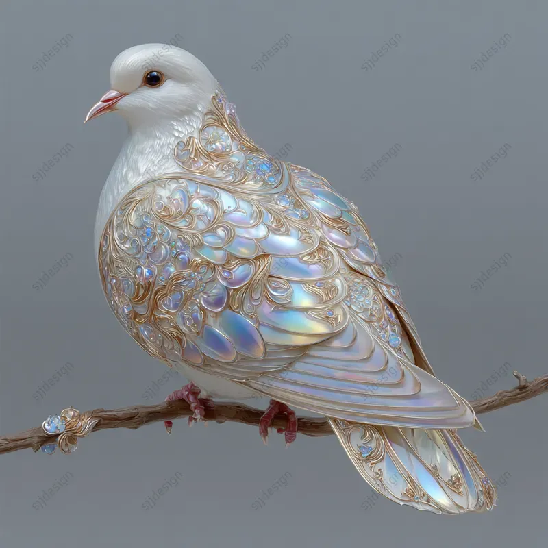 Ethereal Iridescent Portrait Art
