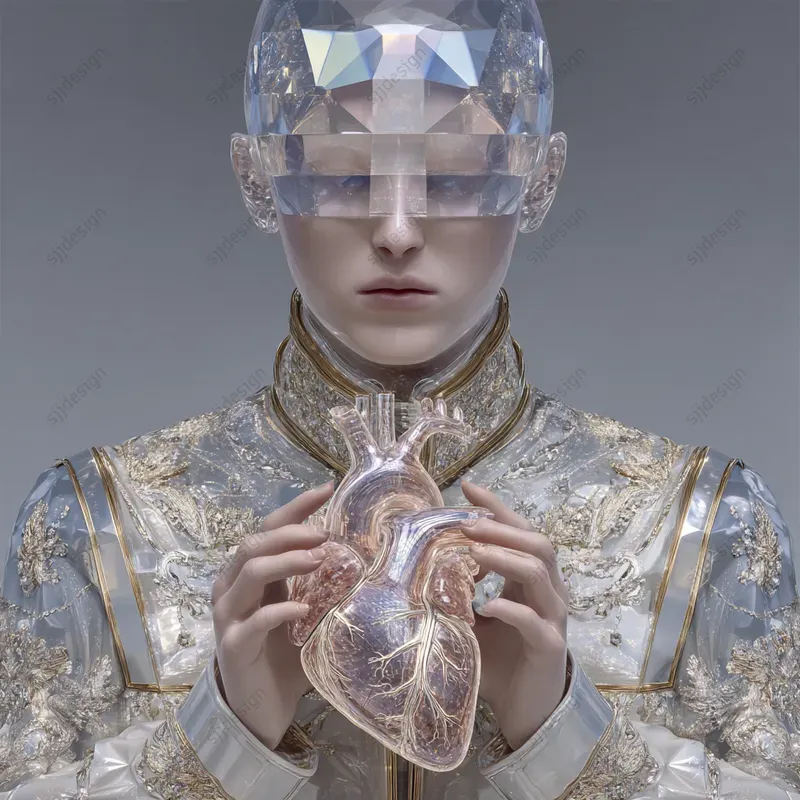 Ethereal Iridescent Portrait Art