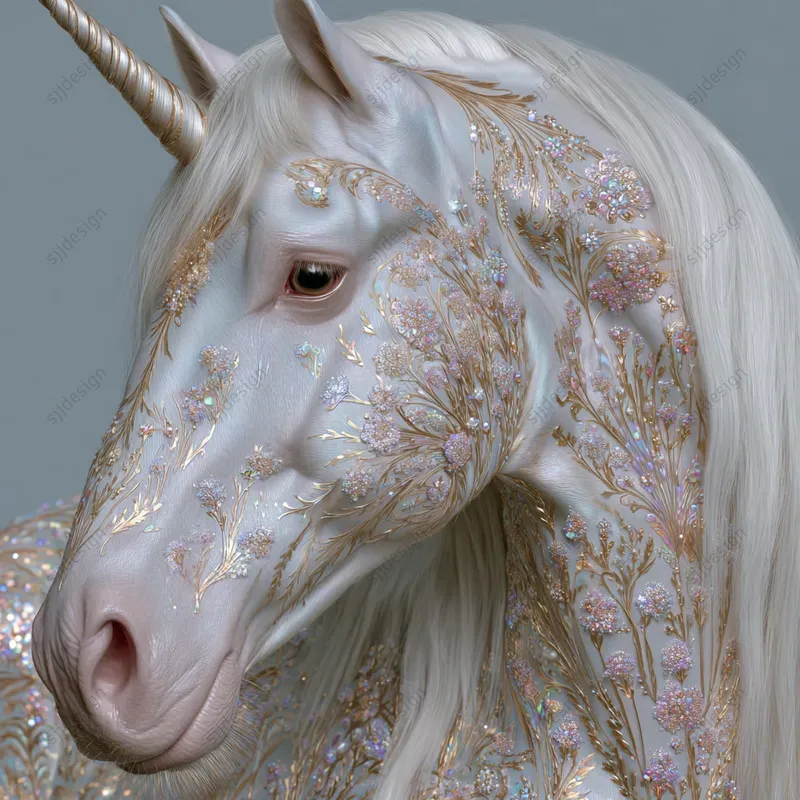 Ethereal Iridescent Portrait Art