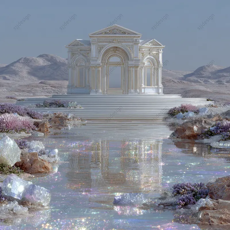 Ethereal Iridescent Portrait Art