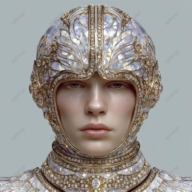 Ethereal Iridescent Portrait Art
