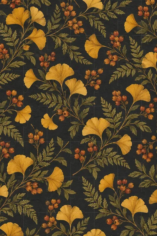 Botanical Envelope Liner Patterns