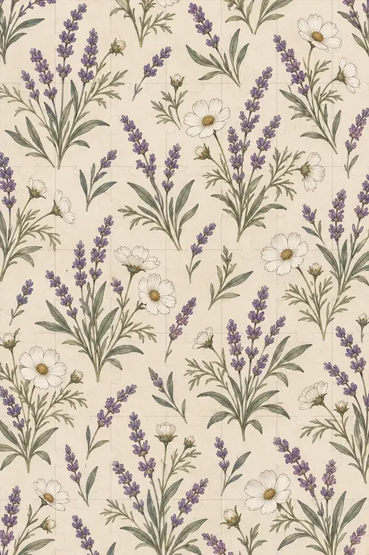 Botanical Envelope Liner Patterns