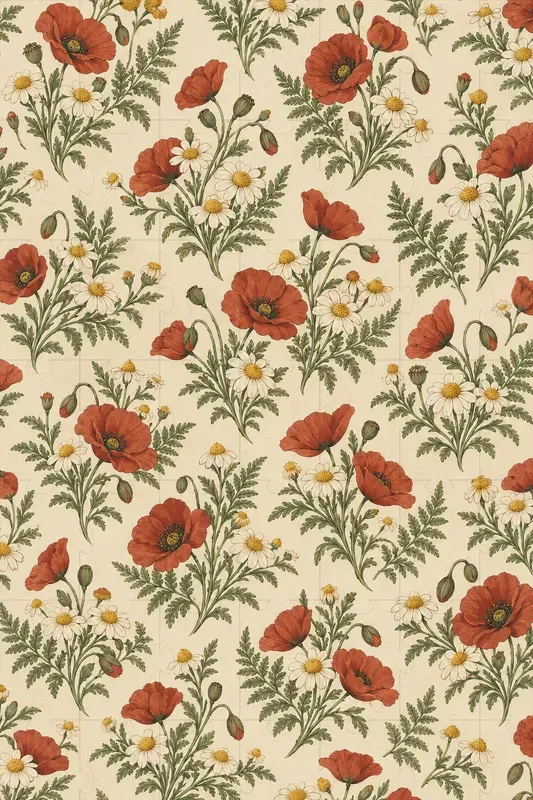 Botanical Envelope Liner Patterns