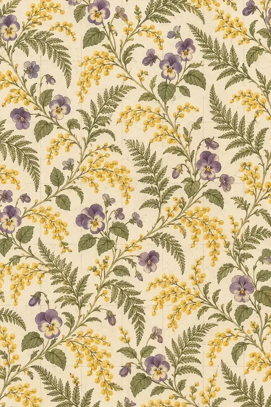 Botanical Envelope Liner Patterns