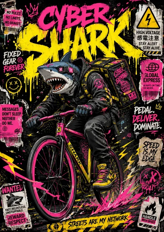 Urban Graffiti Monster Posters