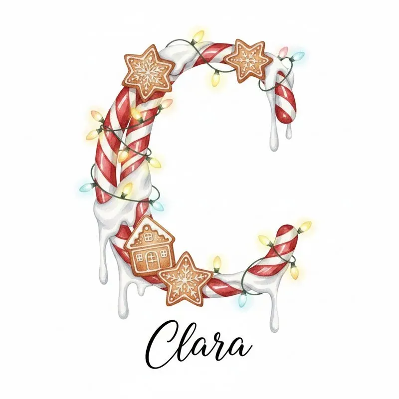 Christmas Watercolor Monograms