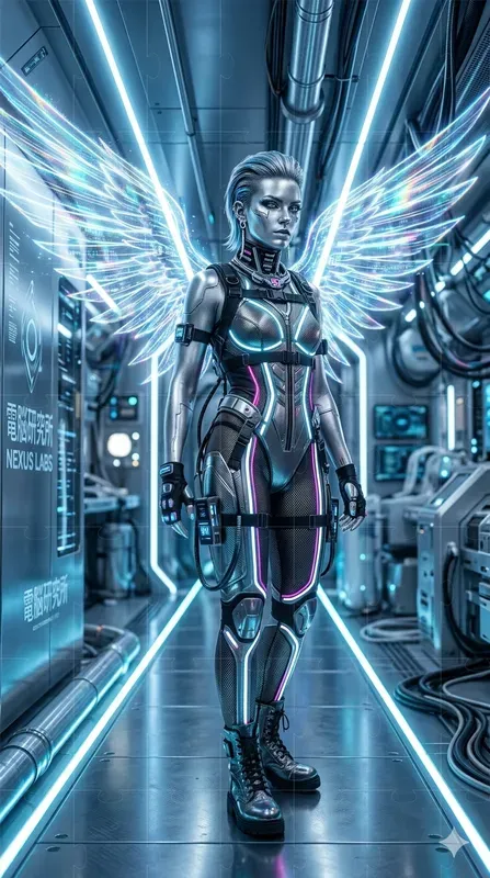 Cyberpunk Neon Fashion Photography