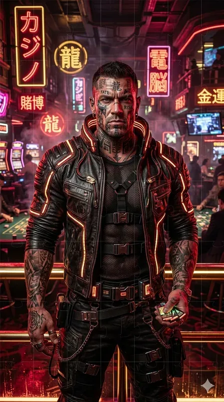 Cyberpunk Neon Fashion Photography