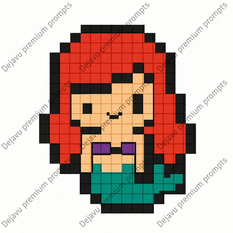 Cross Stitch Pixel Art Characters