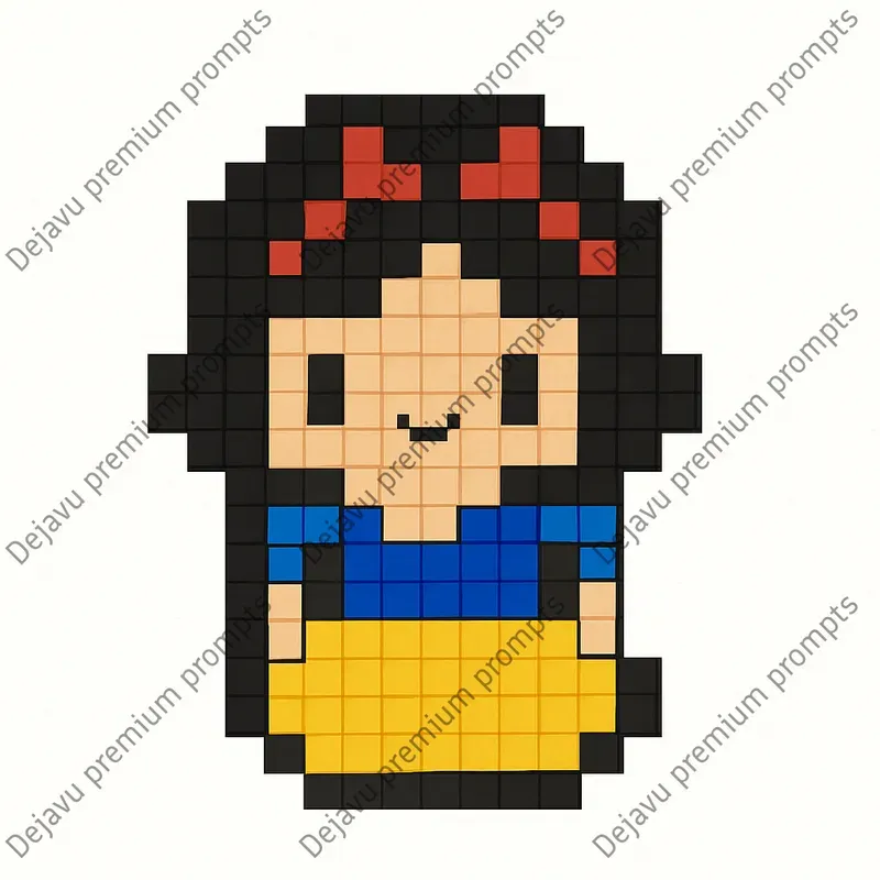 Cross Stitch Pixel Art Characters