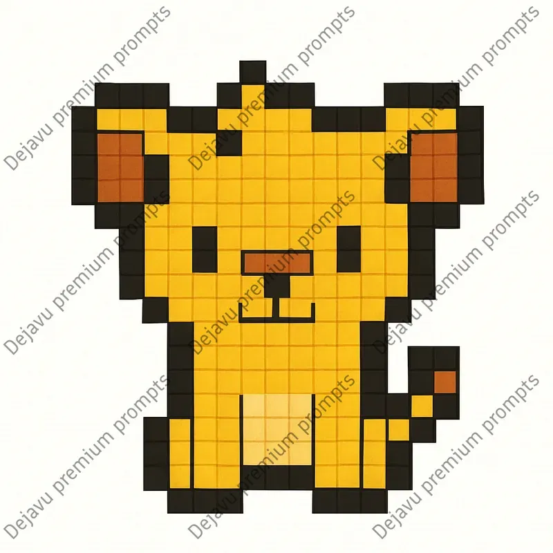 Cross Stitch Pixel Art Characters