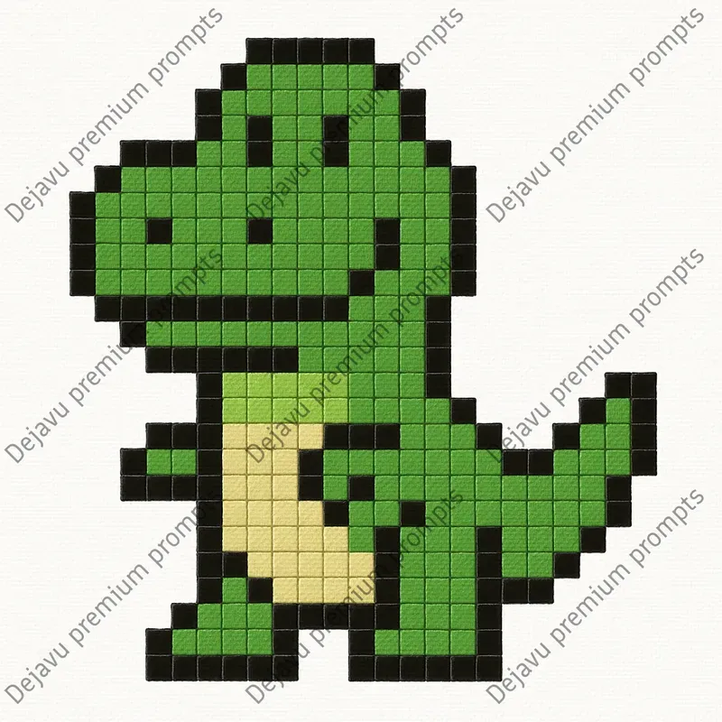 Cross Stitch Pixel Art Characters