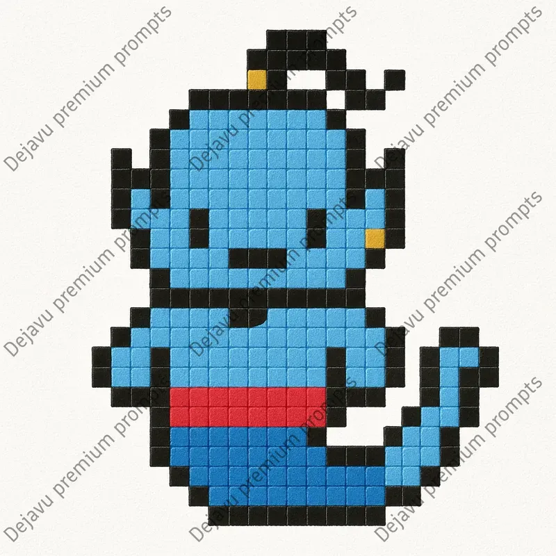 Cross Stitch Pixel Art Characters