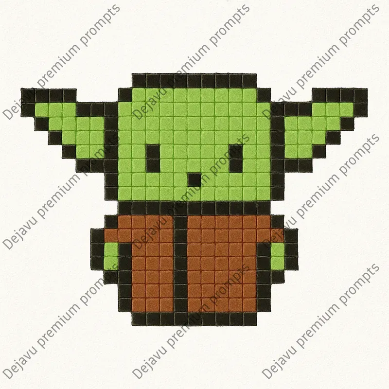 Cross Stitch Pixel Art Characters