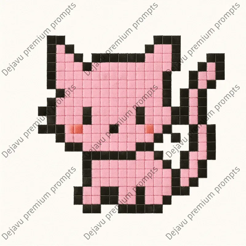 Cross Stitch Pixel Art Characters
