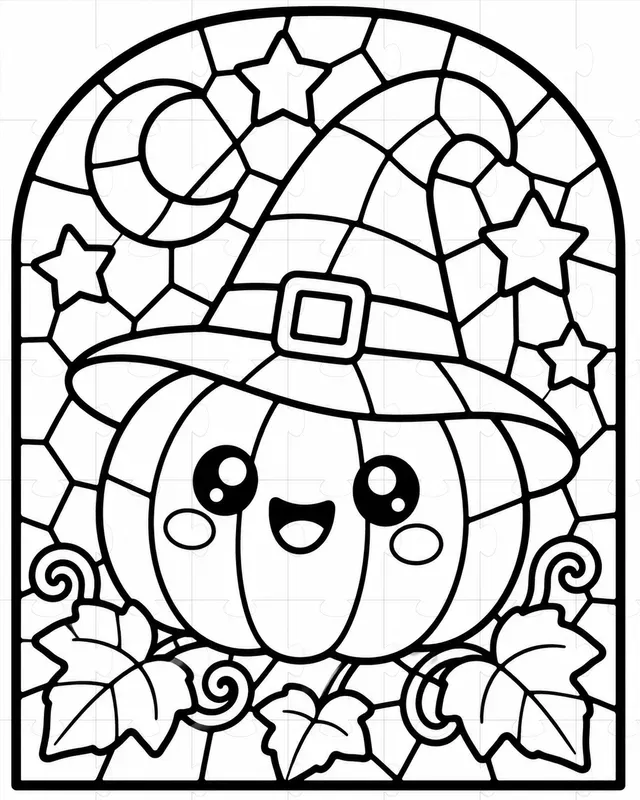 Halloween Stained Glass