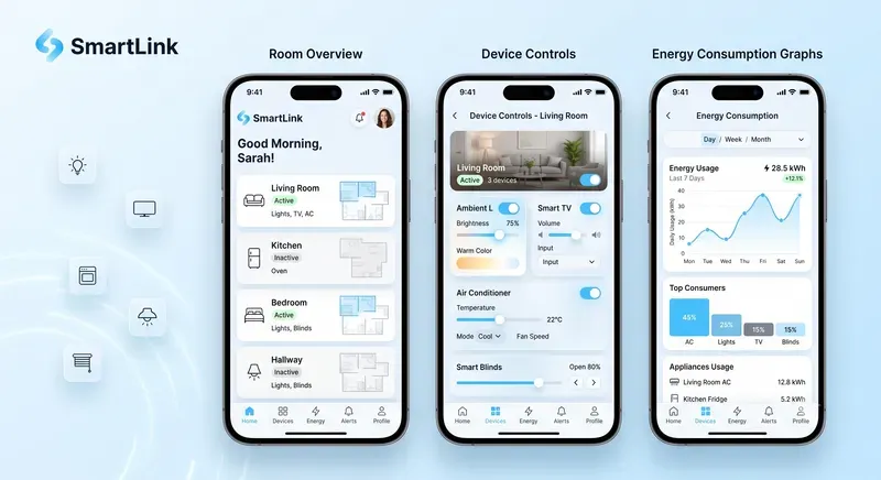 Mobile App UI UX Design Layouts