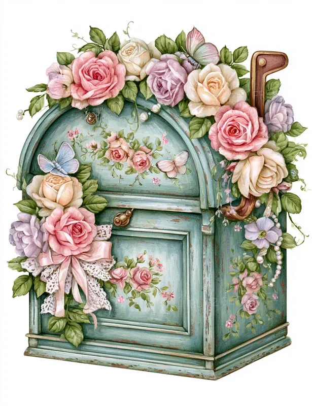 Embraces Of Butterflies And Roses