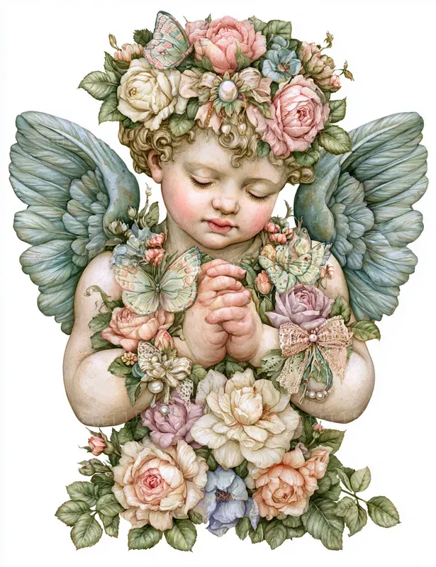 Embraces Of Butterflies And Roses