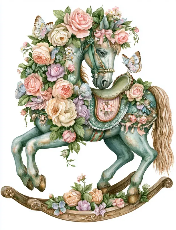 Embraces Of Butterflies And Roses