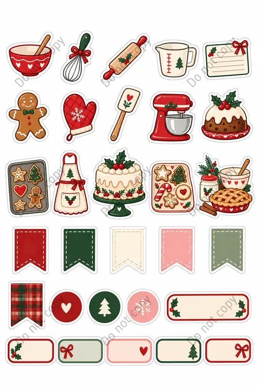 Christmas Planner Sticker Sheets