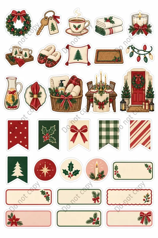 Christmas Planner Sticker Sheets