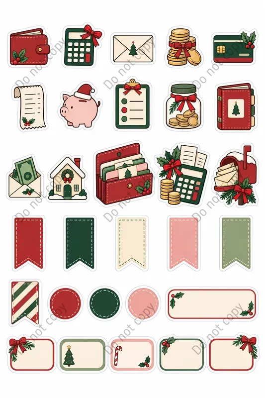 Christmas Planner Sticker Sheets