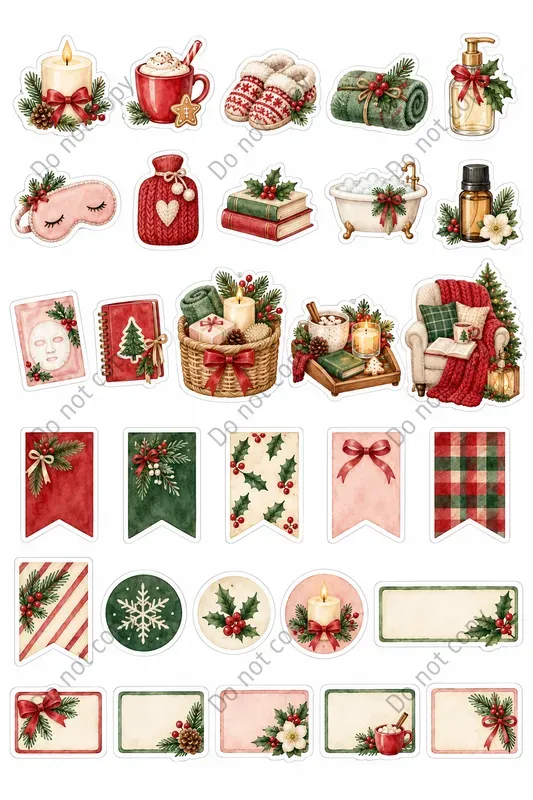 Christmas Planner Sticker Sheets