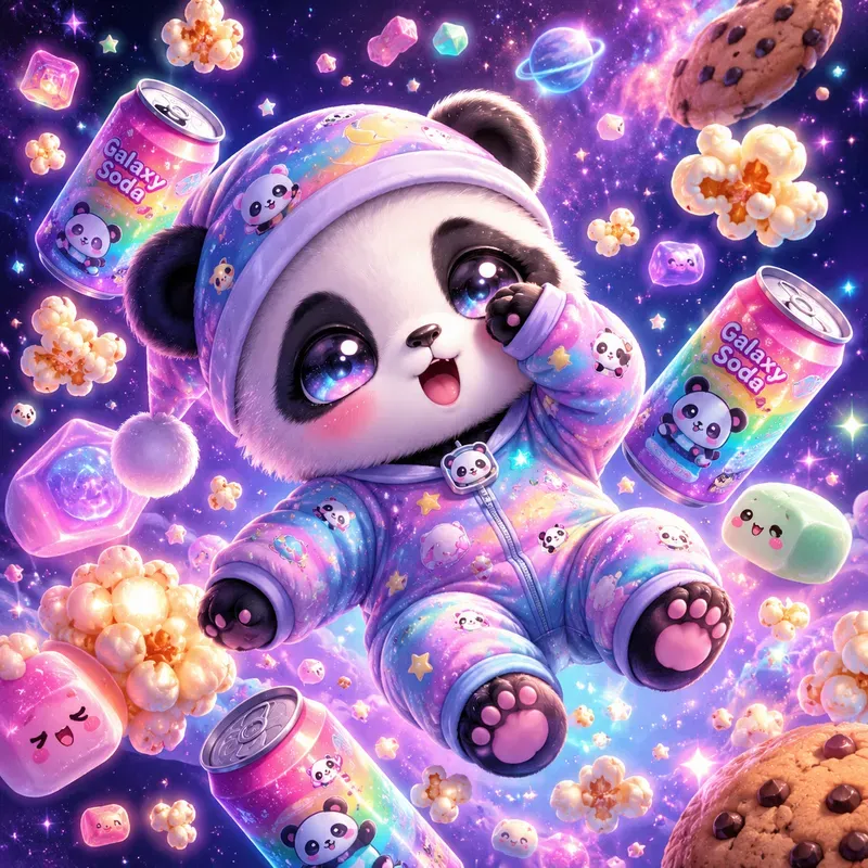Whimsical Snack Creature Art