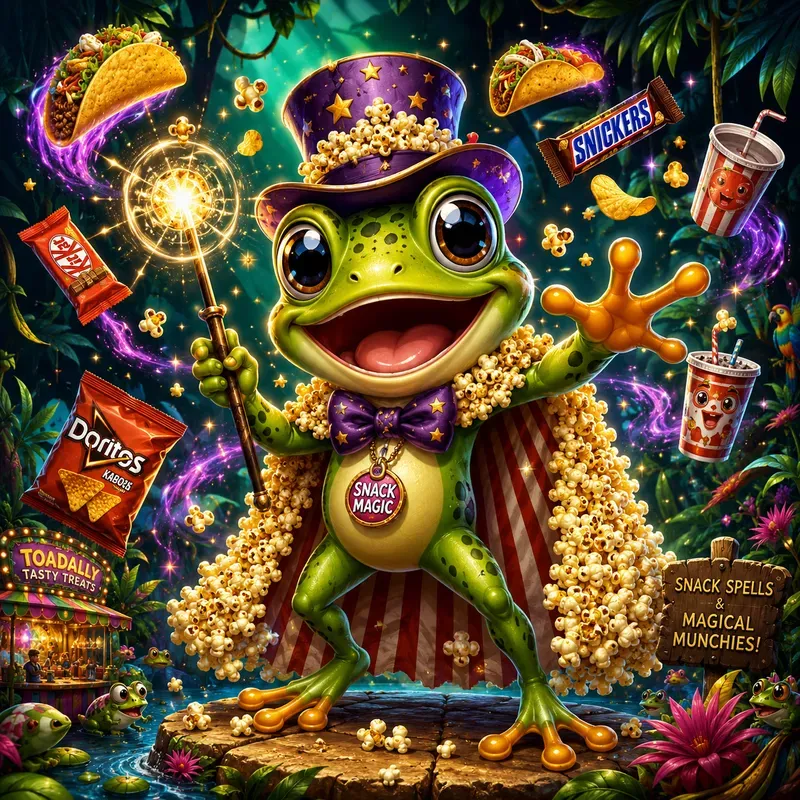 Whimsical Snack Creature Art