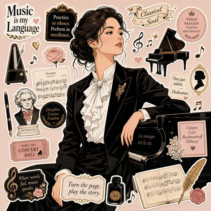 Fashion Sticker Board Portraits