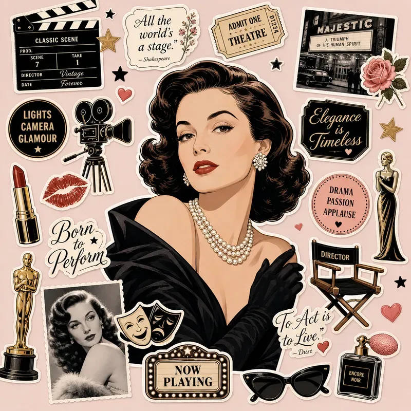 Fashion Sticker Board Portraits